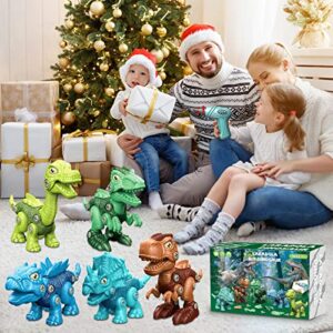 Kids Toys Stem Dinosaur Toy - Take Apart Dinosaur Toys for Kids 3-5 5-7 | Construction Building Boy Toys with Electric Drill | Party Christmas Birthday Gifts Kids Boys Girls 3 4 5 6 7 8 Year Old