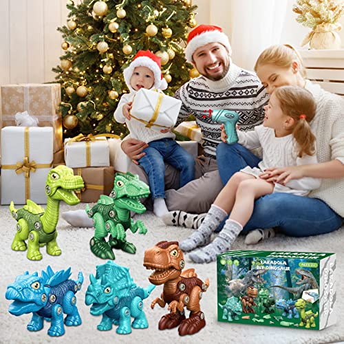 Kids Toys Stem Dinosaur Toy - Take Apart Dinosaur Toys for Kids 3-5 5-7 | Construction Building Boy Toys with Electric Drill | Party Christmas Birthday Gifts Kids Boys Girls 3 4 5 6 7 8 Year Old