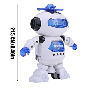 Hozee Lighting Robot Toy, Humanoid Robot Kid Robot Toy 360° Rotatable Interesting Robot Toy for Birthday Gift