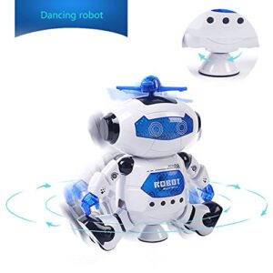 Hozee Lighting Robot Toy, Humanoid Robot Kid Robot Toy 360° Rotatable Interesting Robot Toy for Birthday Gift