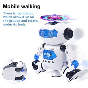 Hozee Lighting Robot Toy, Humanoid Robot Kid Robot Toy 360° Rotatable Interesting Robot Toy for Birthday Gift