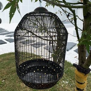 Large Bird Cage Net Cover, Bird Cage Seed Catcher, Universal Adjustable Bird Cage Skirt Cover Birdcage Nylon Seed Mesh Net Cover for Round Square Cages