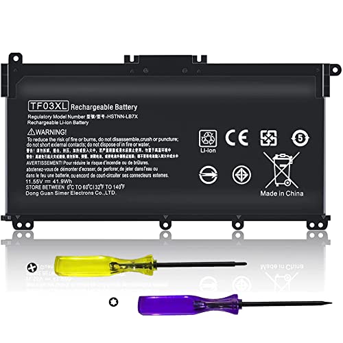 TF03XL 920070-855 920046-421 Battery for HP Pavilion X360, TF03041XL Battery Replacement for HP Laptop 14-CD 14M-CD 15-CC 17-AR Series 14M-CD0003DX 15-CC563ST 15-CC023CL 17-AR050WM HSTNN-UB7J