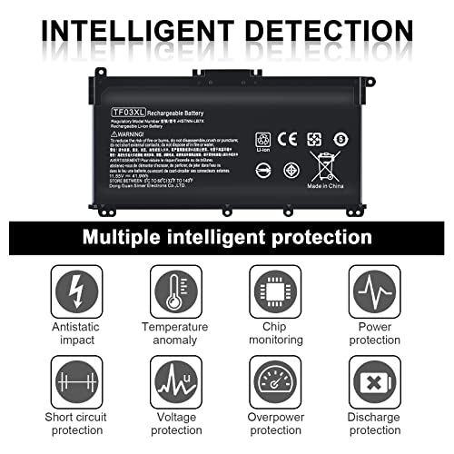 TF03XL 920070-855 920046-421 Battery for HP Pavilion X360, TF03041XL Battery Replacement for HP Laptop 14-CD 14M-CD 15-CC 17-AR Series 14M-CD0003DX 15-CC563ST 15-CC023CL 17-AR050WM HSTNN-UB7J