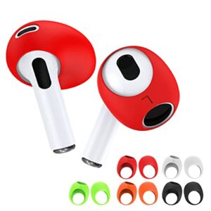 [5 pairs] for airpods 3 ear tips covers [fit in the charging case], wqnide anti-slip/dust/shock silicone ear covers accessories compatible with airpods 3rd generation (2021)