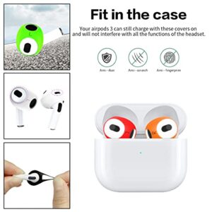 [5 Pairs] for AirPods 3 Ear Tips Covers [Fit in The Charging Case], WQNIDE Anti-Slip/Dust/Shock Silicone Ear Covers Accessories Compatible with AirPods 3rd Generation (2021)