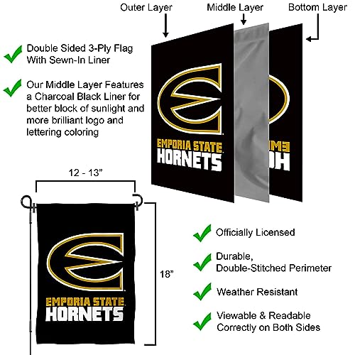 Emporia State Hornets Garden Banner Flag