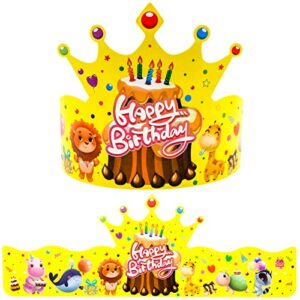 ceiba tree birthday crowns for classroom kids bulk 30 pcs birthday hats students birthday party hats party favors fitted with clasps