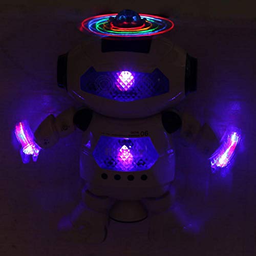 01 02 015 Dancing Robot, Interesting Humanoid Robot Smart Robots for Kids Kid Robot Toy Unique with Lighting for Birthday Gift