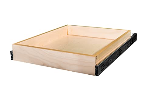 Sublime Design | Pull Out Tray | Side Mount | Baltic Birch Drawer for Kitchen Cabinets | Slide Out Shelves | Roll Out Cabinet Organizer (33" Wide)