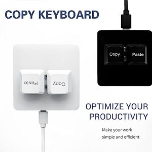 BTXETUEL Copy and Paste 2-Key Keyboard SAYO OSU Keypad Hotswap One Handed Mechanical Gaming Keyboard Cherry Switch RGB Backlit Mini USB Keypad for macros or Rhythm Games