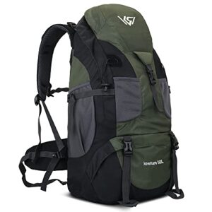 ruru monkey 50l hiking backpack, lightweight camping backpack for travel outdoor, hiking bag for men & women