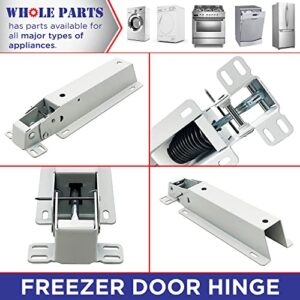 Whole Parts Freezer Door Hinge Assembly Part #297321900 - Replacement and Compatible With Gibson, JC Penney, Kelvinator, Kenmore, Tappan, Refrigerators - Non-OEM Appliance Parts - 2 Yr Warranty