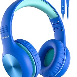 Kids Headphones with MIC, Over-ear, 85/94dB Safe Volume Limit, Sharing Function, HD Sound, Headphones for School, Toddler, Headset for On-line Study, Travel