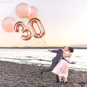 Giant, Rose Gold 30 Balloon Numbers - 40 Inch, 30th Birthday Decorations for Women | 30th Birthday Balloons Set | Rose Gold 30 Balloons, Talk 30 To Me Birthday Decorations | 30th Balloons for Her