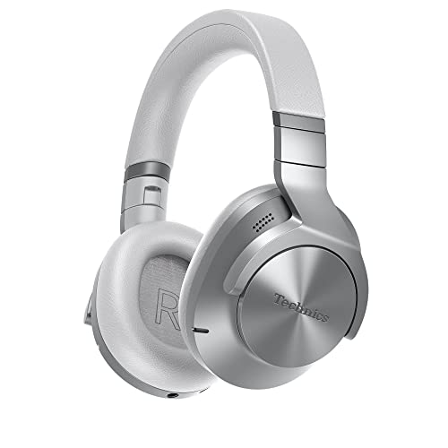 Technics Wireless Noise Cancelling Headphones, High-Fidelity Bluetooth Headphones with Multi-Point Connectivity, Impressive Call Quality, and Comfort Fit - EAH-A800-S Silver