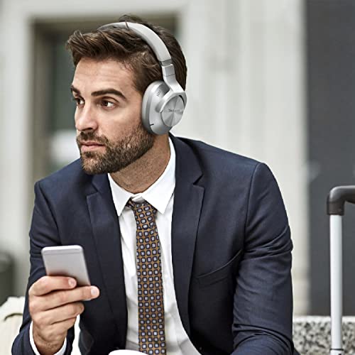 Technics Wireless Noise Cancelling Headphones, High-Fidelity Bluetooth Headphones with Multi-Point Connectivity, Impressive Call Quality, and Comfort Fit - EAH-A800-S Silver