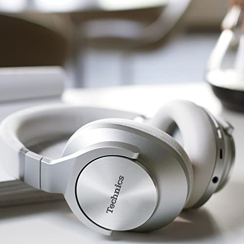 Technics Wireless Noise Cancelling Headphones, High-Fidelity Bluetooth Headphones with Multi-Point Connectivity, Impressive Call Quality, and Comfort Fit - EAH-A800-S Silver