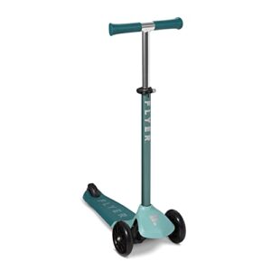 flyer glider pro, lean to steer kids scooter, teal, for kids ages 5+ years