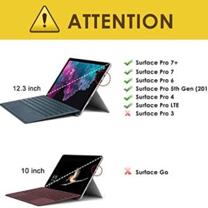 ZOMUN Keyboard Cover Case for Microsoft Surface Pro 4/Pro 5/Pro 6/Pro 7/Pro 7+ (12.3''), Wireless Bluetooth Keyboard with TouchPad Mouse (Please Note: Keyboard is NOT Backlit)