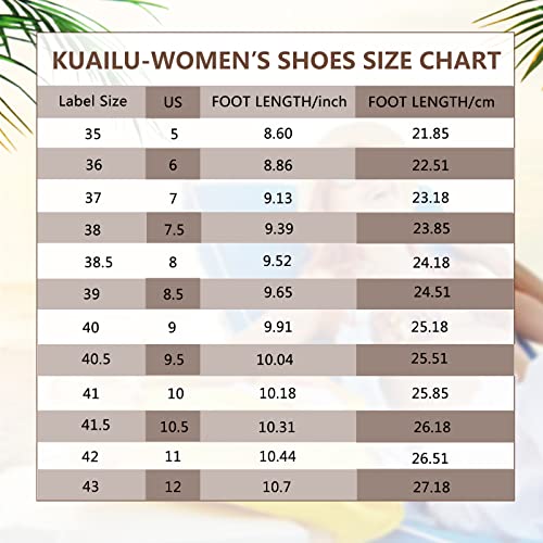 KuaiLu Women's Non-Slip Casual Flip Flop Comfort Sport Thong Sandals for Summer Beach Khaki