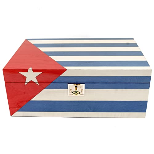 Cigar Star Gabeto Handmade Cigar Humidor with Boveda Packs, and Digital Hygrometer, Spanish Cedar Lined Cigar Box Set with Storage Tray and Air flow rack, Great Gift for Fathers