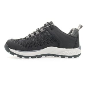 propét men's vestrio hiking shoe, black/grey, 12 x-wide us