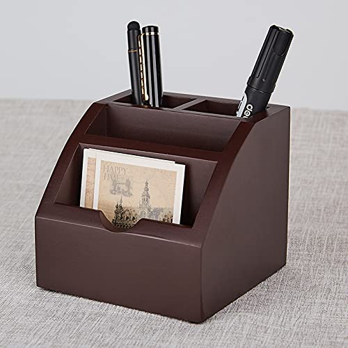 zenglingliang Card Case Business Card Holder Business Card Display Stand Desktop Business Card Holder Display for Desk Pen Holder Wood Card Holder (Size : C)