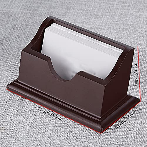 zenglingliang Card Case Business Card Holder Business Card Display Stand Desktop Business Card Holder Display for Desk Pen Holder Wood Card Holder (Size : C)