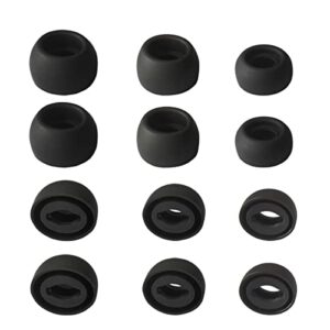 luckvan silicone ear tips for galaxy buds pro replacement earbuds tips for galaxy buds pro earbuds 6 pairs lms black