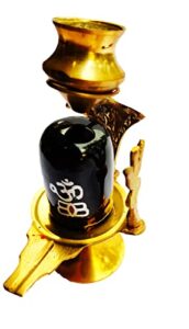 parijat handicraft brass shiva ling lingam shivling decorative statue for hindu puja