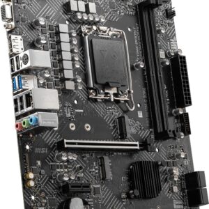 MSI PRO H610M-G DDR4 DDR4 Motherboard (mATX, 12th Gen Intel Core, LGA 1700 Socket, DDR4, PCIe 4, 2.5G LAN, M.2 Slots, USB 3.2)