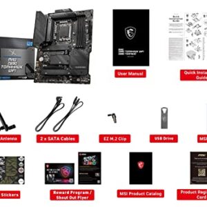 MSI MAG Z690 Tomahawk WiFi Gaming Motherboard (ATX, 12th Gen Intel Core, LGA 1700 Socket, DDR5, PCIe 5, 2.5G LAN, M.2 Slots, Wi-Fi 6E)