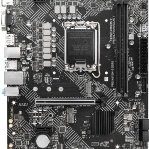 MSI PRO H610M-G DDR4 DDR4 Motherboard (mATX, 12th Gen Intel Core, LGA 1700 Socket, DDR4, PCIe 4, 2.5G LAN, M.2 Slots, USB 3.2)