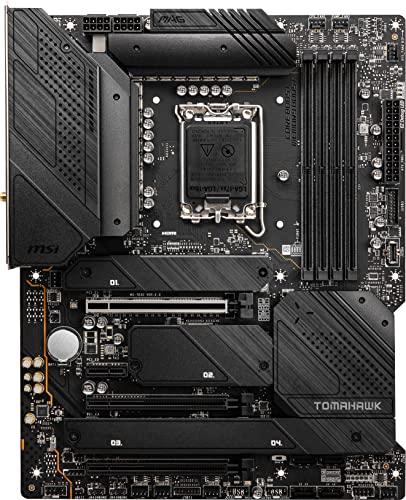 MSI MAG Z690 Tomahawk WiFi Gaming Motherboard (ATX, 12th Gen Intel Core, LGA 1700 Socket, DDR5, PCIe 5, 2.5G LAN, M.2 Slots, Wi-Fi 6E)