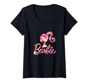 barbie - pink daisy v-neck t-shirt