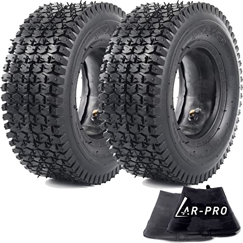 (2-Set) AR-PRO Replacement 13x5.00-6 Tire and Inner Tube Sets for Razor Dirt Quad Versions 1-18 - Compatible with Yerf Dog, Motovox, and More - Also Compatible with Yard Tractors and Hand Trucks