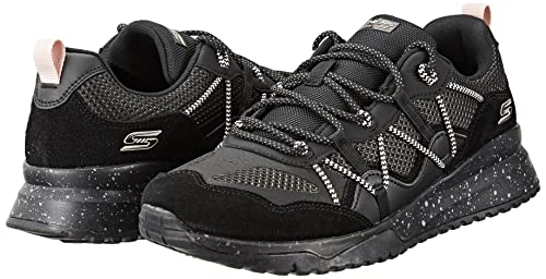 Skechers Bobs Squad 3 Zigzag Swagger Womens Shoes Size 5.5, Color: Black