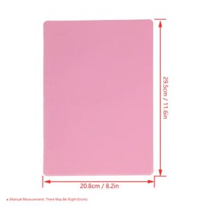 Clip Board, Soft Convenient Clear Clipboard Plastic Easy to Clean for Writing for Drawing(EVA Exam Pad A4-Light Fei Powder)