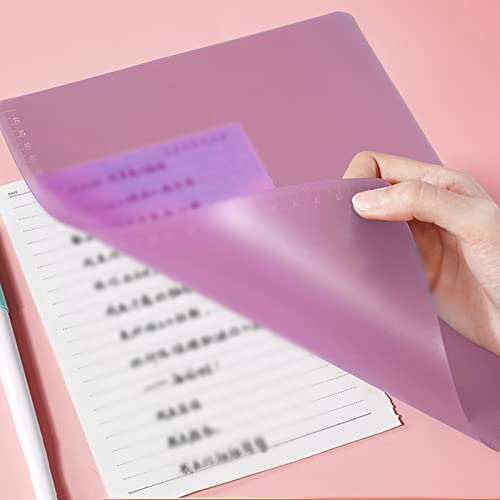 Clip Board, Soft Convenient Clear Clipboard Plastic Easy to Clean for Writing for Drawing(EVA Exam Pad A4-Light Fei Powder)