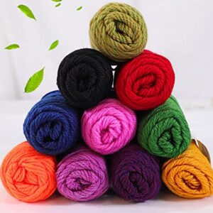 3-Pack Baby Alpaca Yarn Wool Blend Crochet and Knitting Worsted Weight Sunny Cat Premium Brand (Neon Purple)