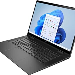 HP 2023 Envy x360 2-in-1 15.6" FHD Touchscreen Laptop, AMD Ryzen 7-5825U (Beats i7-1165g7), 32GB RAM, 1TB PCIe SSD, Backlit Keyboard, AMD Radeon Graphics, Windows 11, Black, 32GB Snowbell USB Card