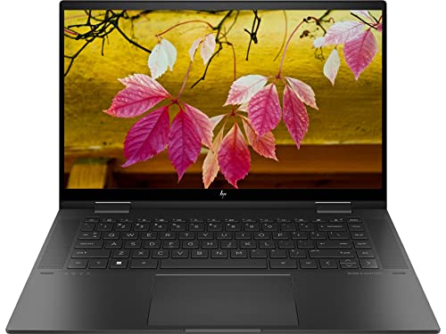 HP 2023 Envy x360 2-in-1 15.6" FHD Touchscreen Laptop, AMD Ryzen 7-5825U (Beats i7-1165g7), 32GB RAM, 1TB PCIe SSD, Backlit Keyboard, AMD Radeon Graphics, Windows 11, Black, 32GB Snowbell USB Card