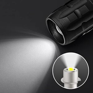 BAULBOUGH LED Flashlight Replacement Bulb, 4V-24V and 3W 247LM and PR2 P13.5S Maglight Led Conversion Kit, 6000K Bright White Super Bright Long Lasting, Ryobi Milwaukee Craftsman Lamp 2 Pack