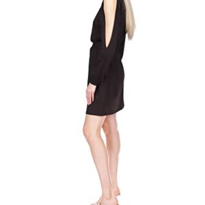 Michael Kors Mock Cold-Shoulder Mini Dress Black LG