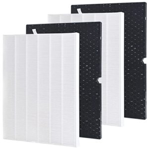 aulavik true hepa replacement 116130 filter h for winix air purifiers model # 5500-2 & am80 (2 sets)