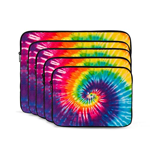 Tie Dye Laptop Sleeve Case 10 12 13 15 17 Inch for Men Women Boys Girls,Waterproof Oxford Cloth Laptop Sleeve Carrying Bag Suitable for Most Ipads and Laptops Notebook Computer Pocket Tablet 15 Inch