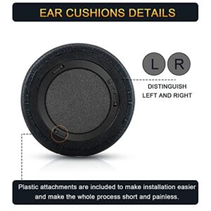Upgraded Replacement Ear Pads Cushion for Corsair Virtuoso RGB Wireless SE XT Gaming Headset, Premium Fabric, Softer Memory Foam, Added Thickness (Fabric Black)