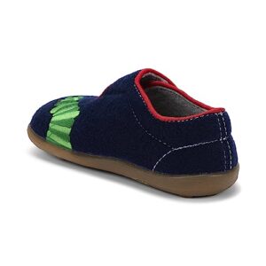 see kai run cruz ii - easy-on felted wool slippers for little kids - hungry caterpillar, toddler 7