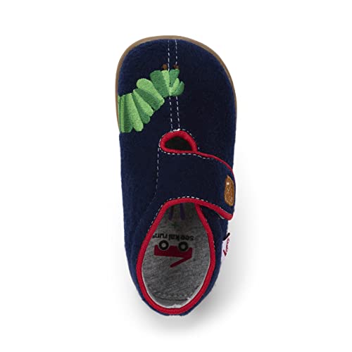 See Kai Run Cruz II - Easy-On Felted Wool Slippers for Little Kids - Hungry Caterpillar, Toddler 7